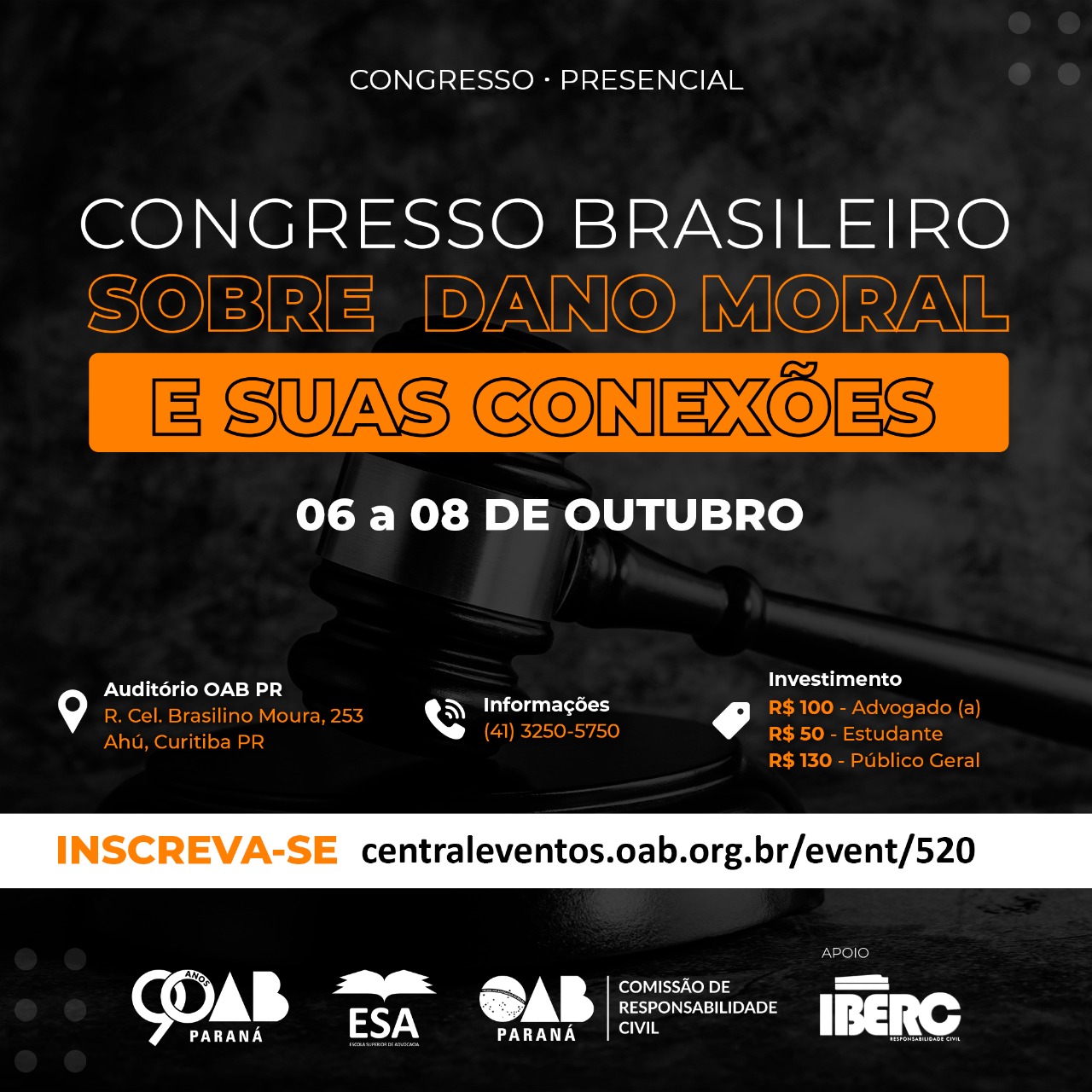 Congresso Brasileiro sobre Dano Moral e suas conexões!