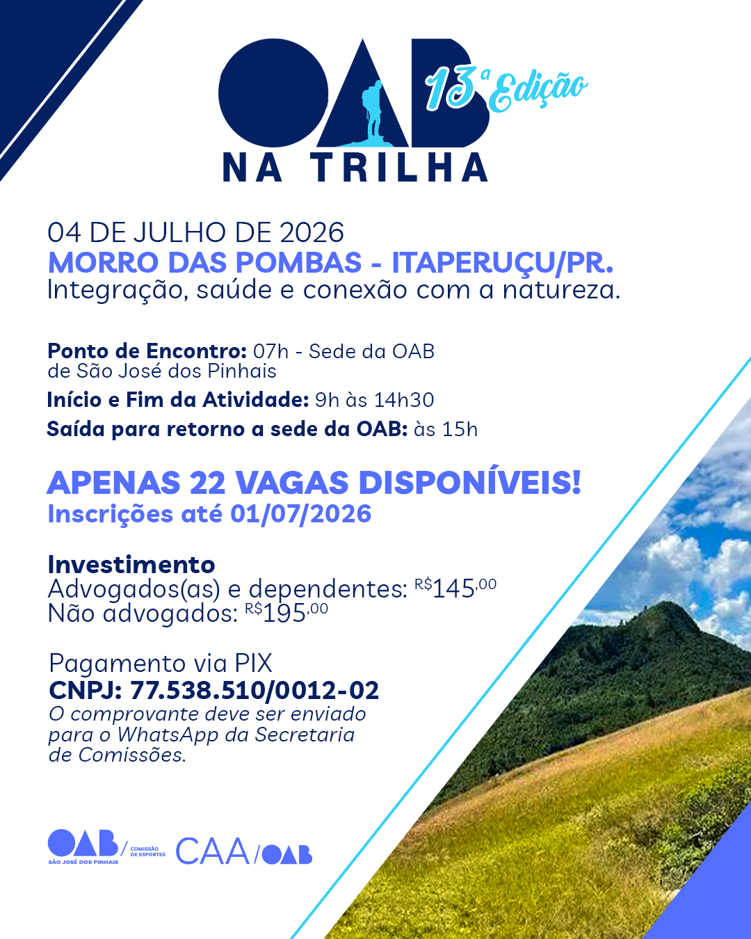 13° Edição OAB na Trilha